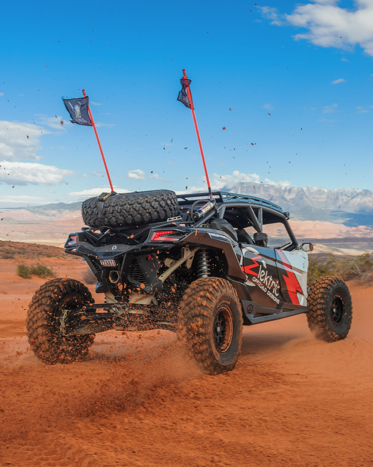 2017+ Can-Am X3 Maverick Volt Billet Radius Rods - Anodized Clear