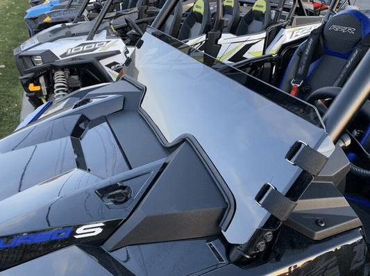 Photo of UTVZILLA Polaris RZR 1000, Turbo, Turbo S Polycarbonate Half Windshield (2018+) by UTVZILLA - Premium Windshields for UTVs / Side by Sides