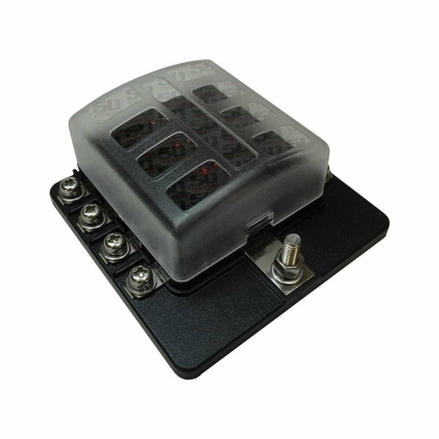 Photo of 8 Way Fuse Block by 50 Caliber Racing - Premium Electrical for UTVs / Side by Sides