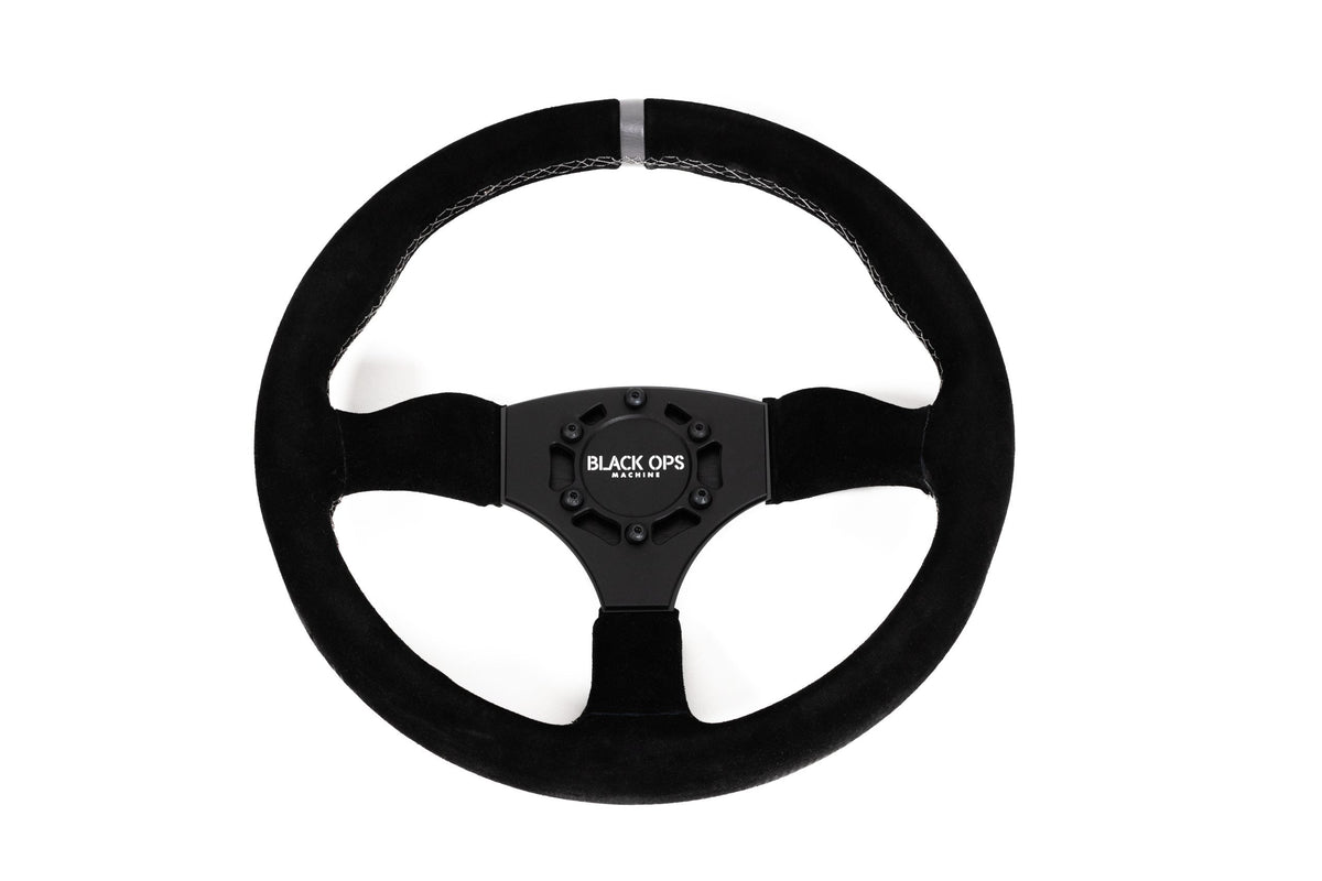 Photo of Blackops Suede Steering Wheel | 6 Bolt Pattern by Blackops - Premium Steering Wheels for UTVs / Side by Sides