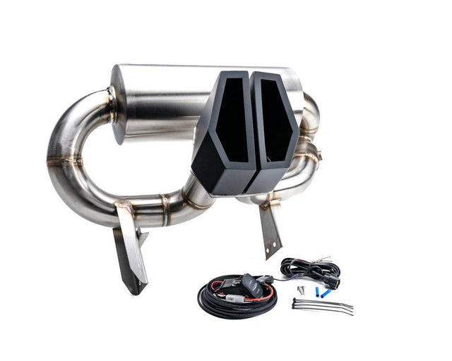 Photo of Agency Power Valvetronic Exhaust System Can-Am Mav. X3 Turbo 2017-2023 by Agency Power - Premium Exhaust Systems & Components for UTVs / Side by Sides
