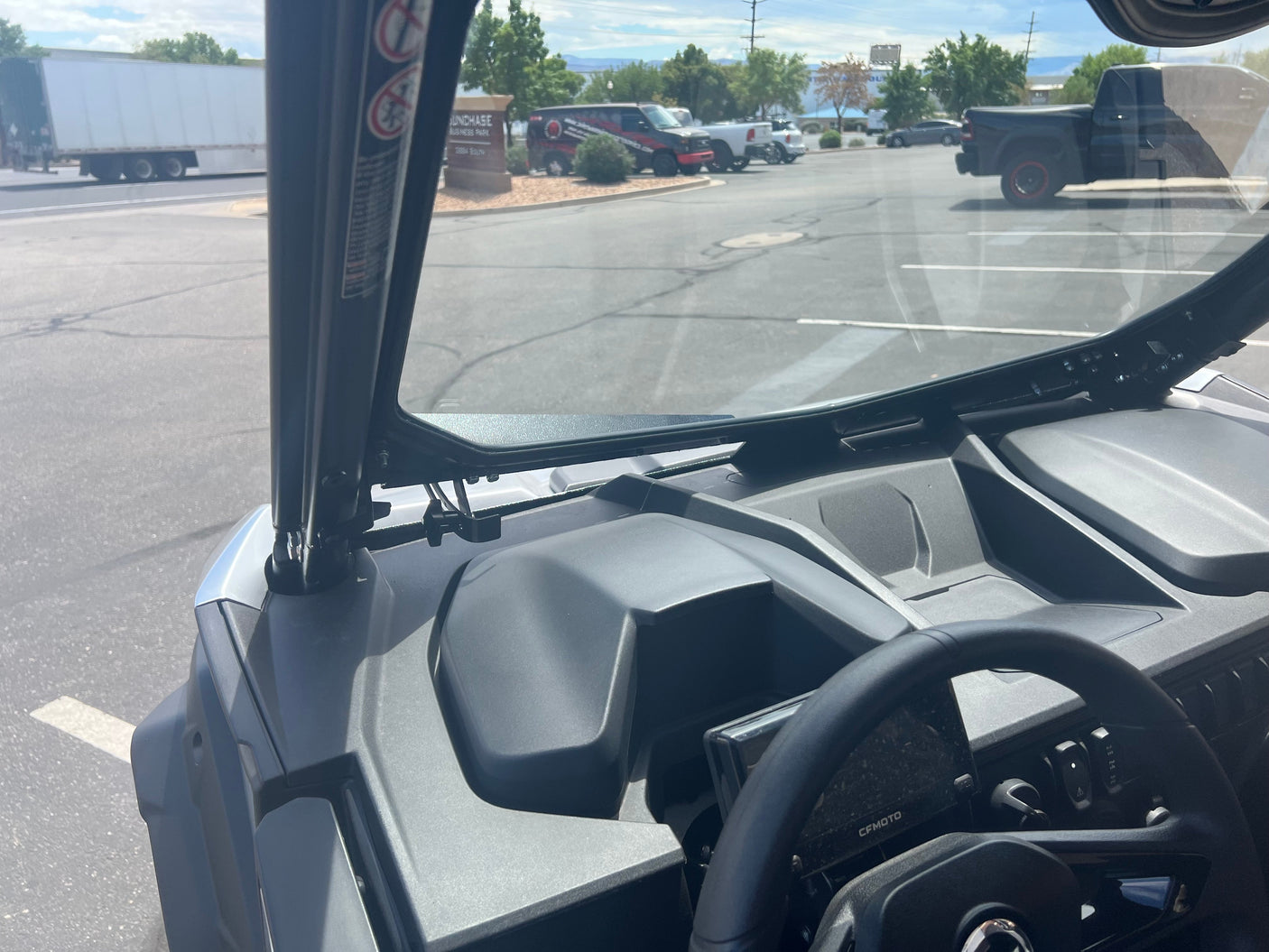 Photo of CF MOTO Z FORCE 950 SPORT FRONT WINDSHIELD 2023+ by DWA - Premium Windshields for UTVs / Side by Sides