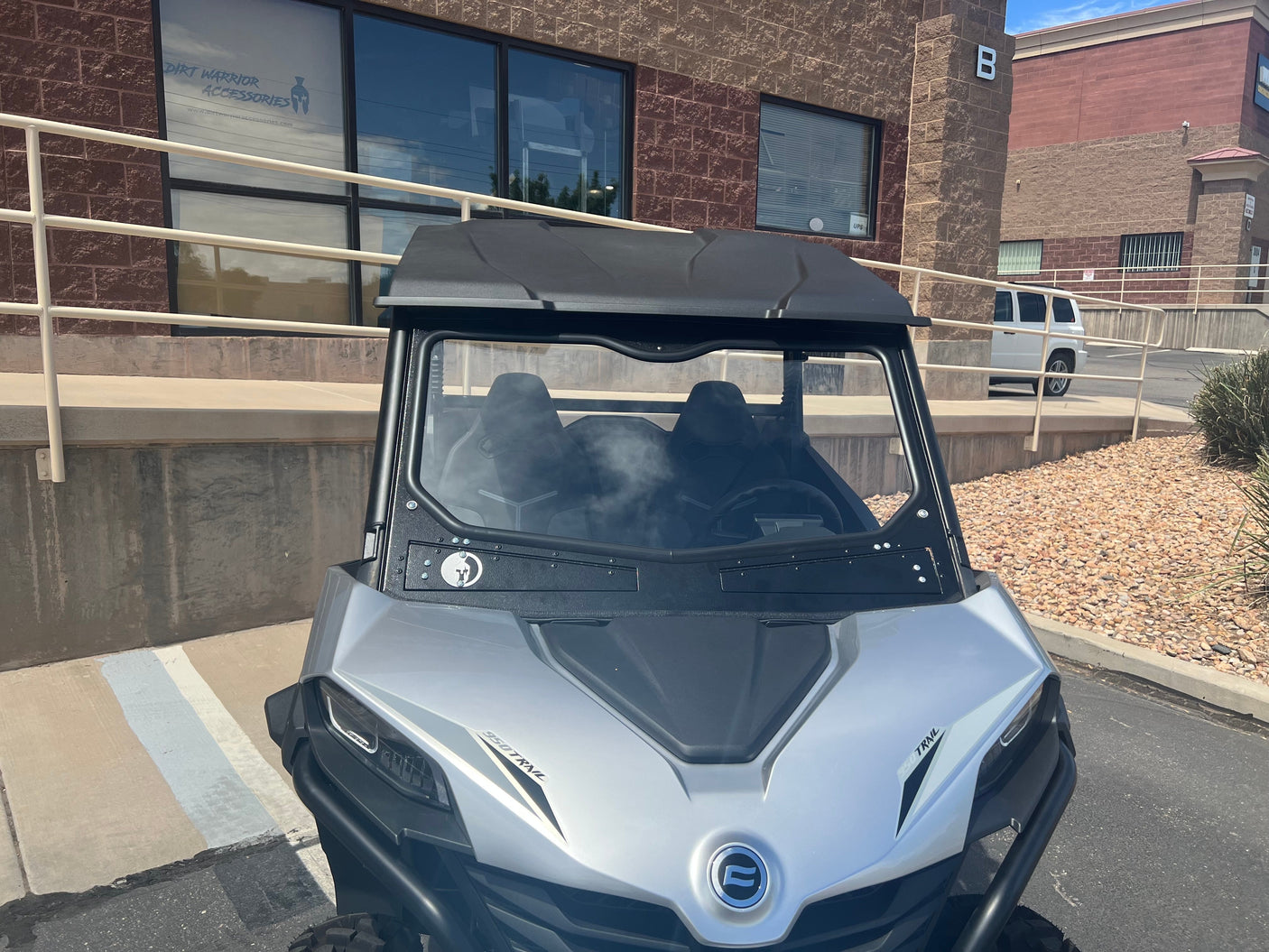 Photo of CF MOTO Z FORCE 950 SPORT FRONT WINDSHIELD 2023+ by DWA - Premium Windshields for UTVs / Side by Sides
