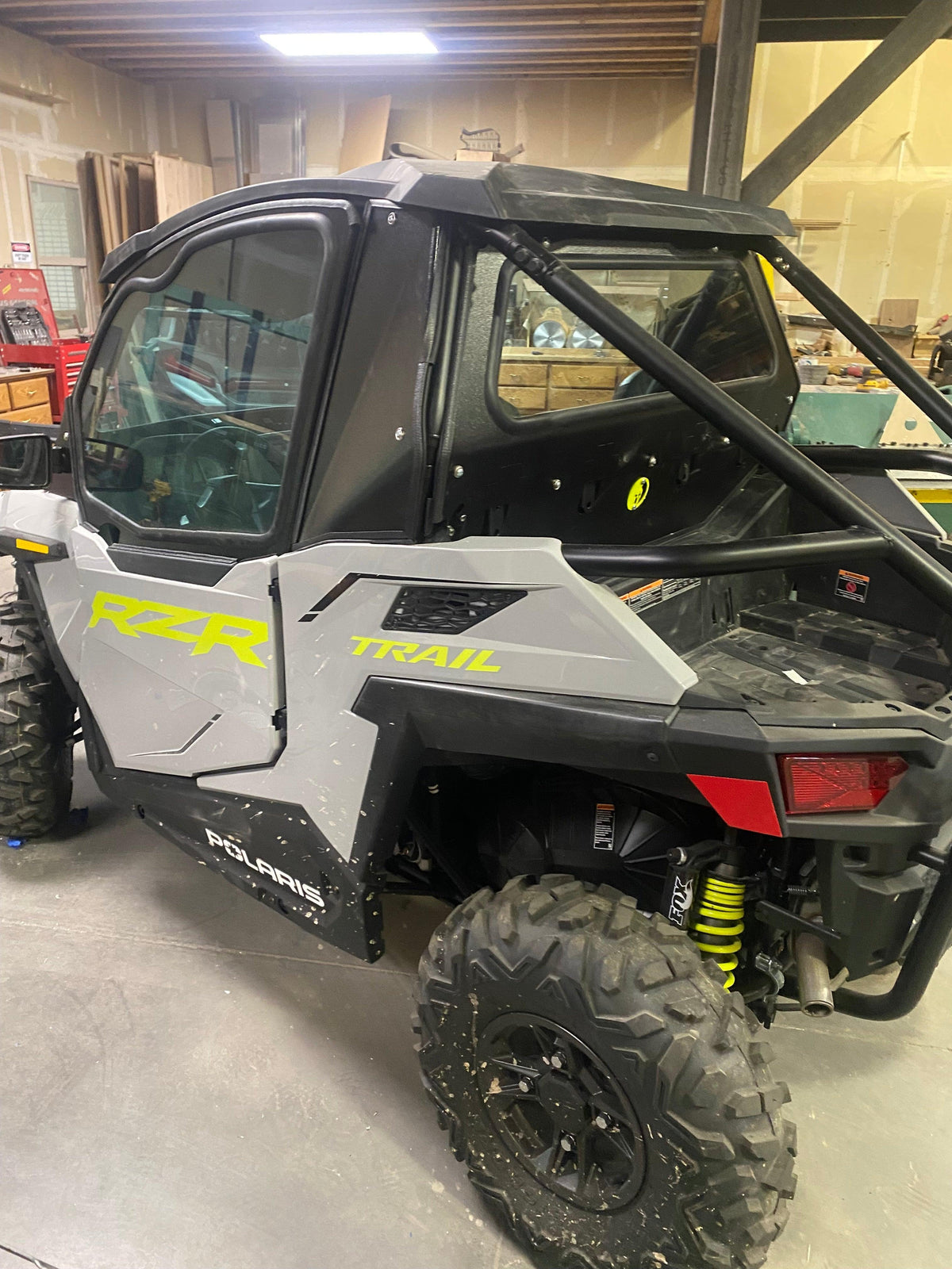 Photo of Polaris RZR 900 Sport / Trail Rear Windshield (2021+) by Dirt Warrior Accessories - Premium Windshields for UTVs / Side by Sides