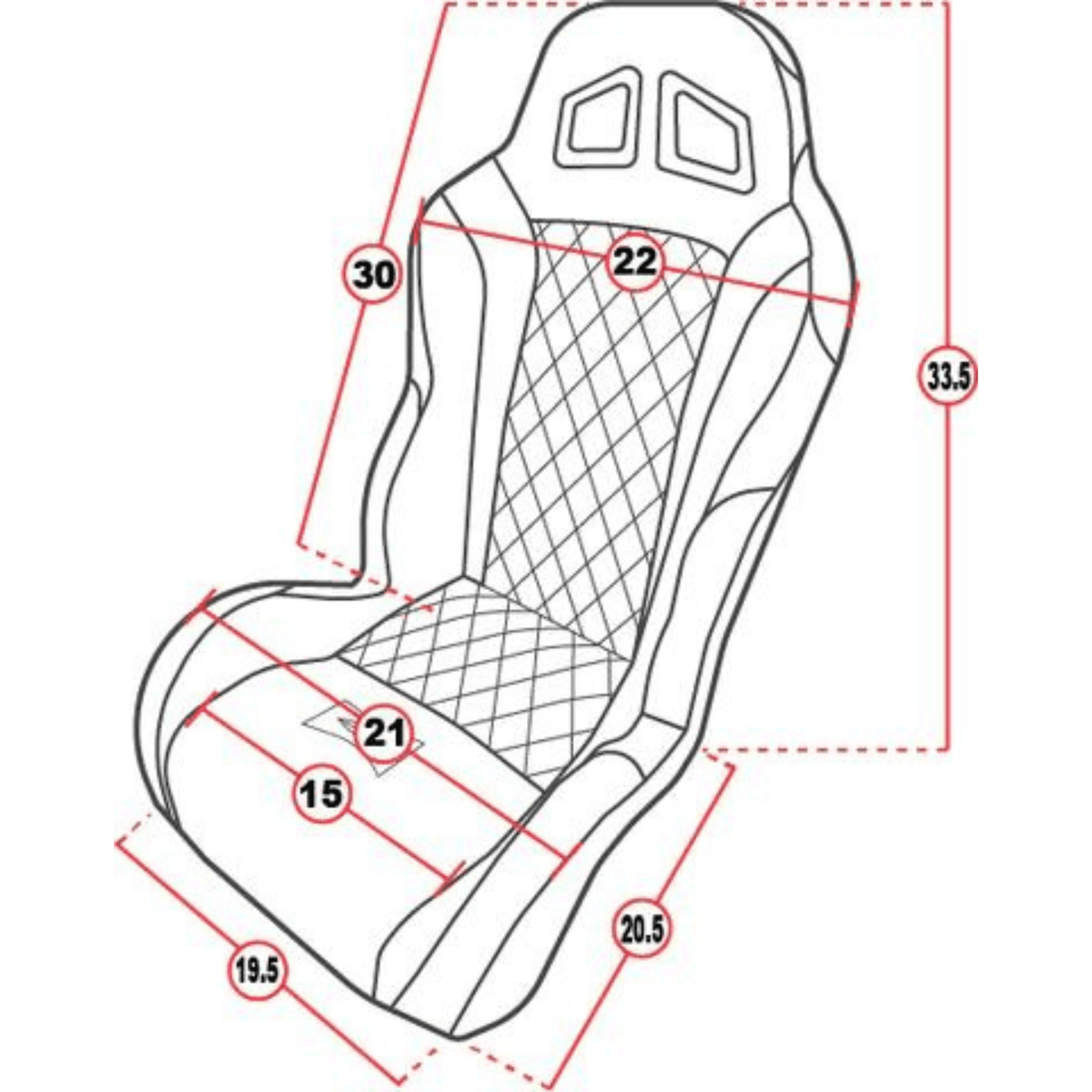 Photo of Aces Racing Daytona UTV Seats (Set of 2) - Premium Suspension Seats by Aces Racing - Premium Seats & Seat Accessories for UTVs / Side by Sides