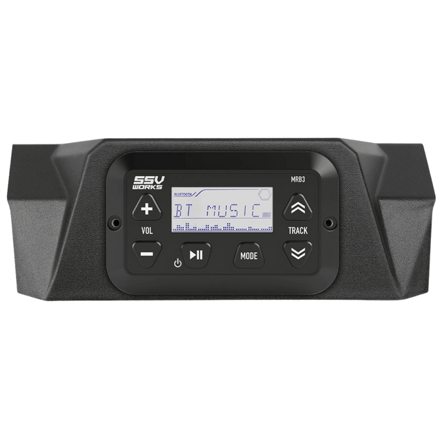 Photo of SSV Works Can-Am Maverick X3 Dash Mounting Panel for MRB3 Bluetooth Media Controller (2017-2022) by SSV Works - Premium Audio for UTVs / Side by Sides