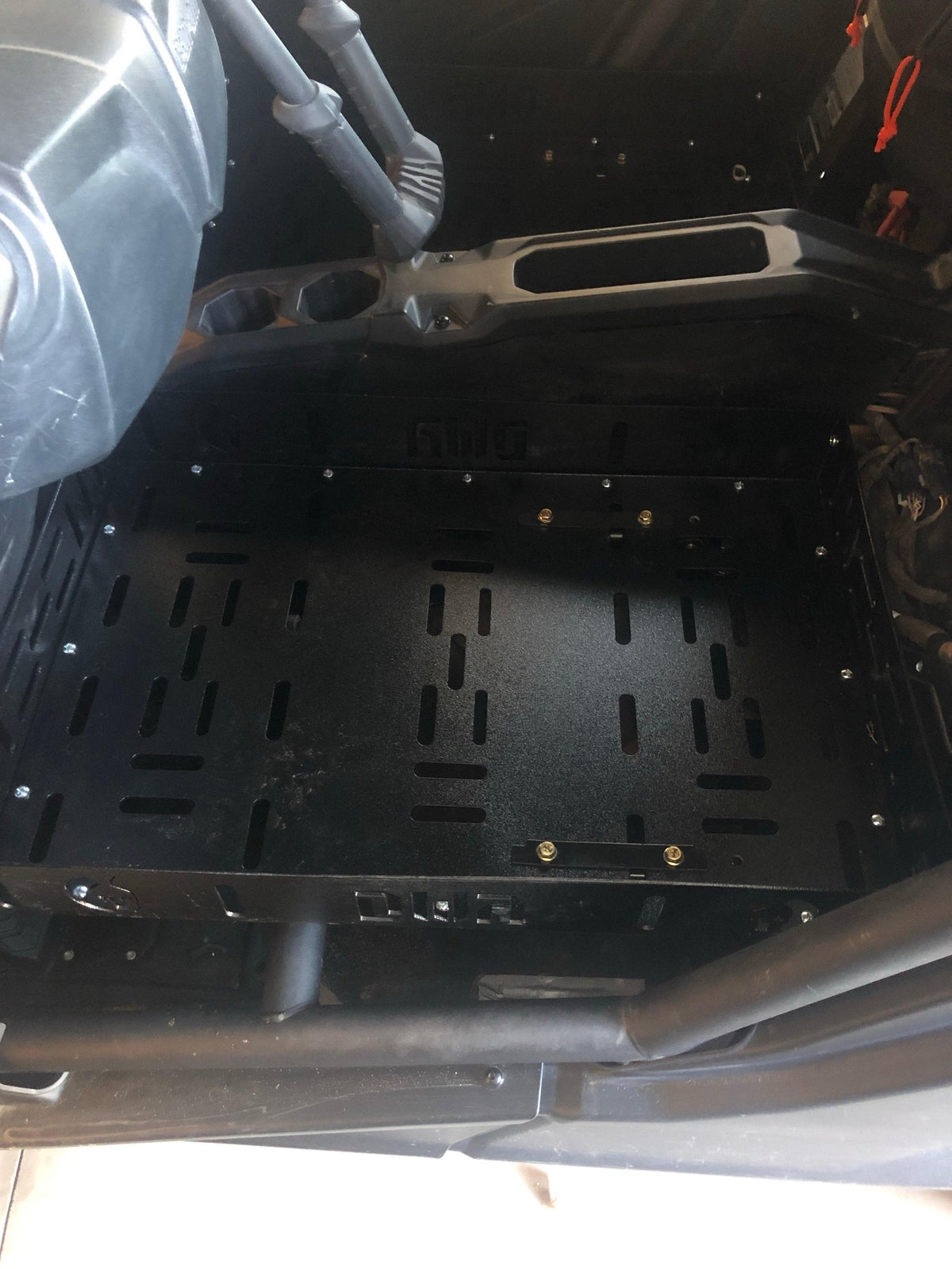 Photo of Can-Am X3 Rear Seat Mounted Cargo Rack (2016+) by DWA - Premium Storage for UTVs / Side by Sides