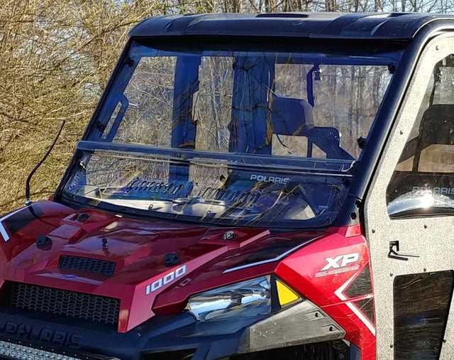 Photo of 3 Star UTV Polaris Ranger 900/1000 - 2 Pc Windshield with Vent, Clamp, and Hard Coat Options by 3 Star UTV - Premium Cab Enclosures for UTVs / Side by Sides