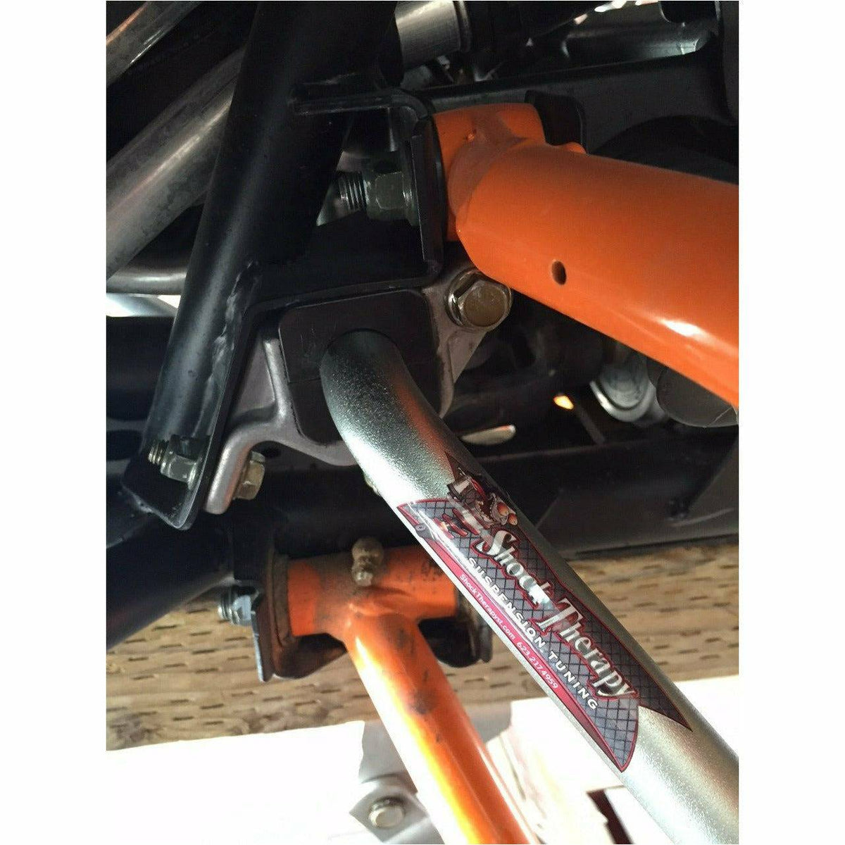 Photo of Polaris RZR XP Turbo Front Sway Bar Kit by Shock Therapy - Premium Sway Bars & Links for UTVs / Side by Sides