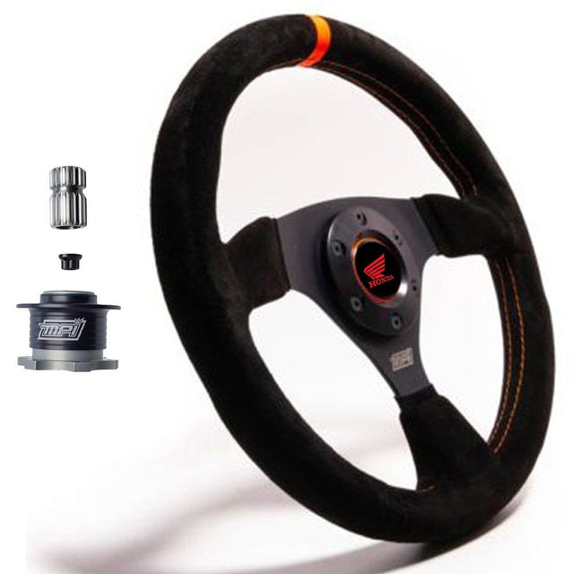 Photo of JSPORT Honda Talon 14" Steering Wheel Combo by JSPORT - Premium Steering Wheels for UTVs / Side by Sides