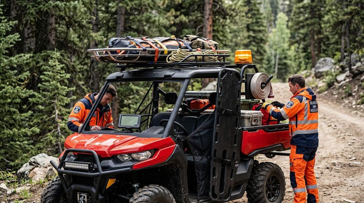 UTV accessories for search and rescue teams