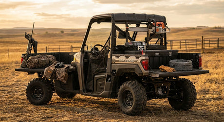 Side-by-side accessories for hunting and ranch work