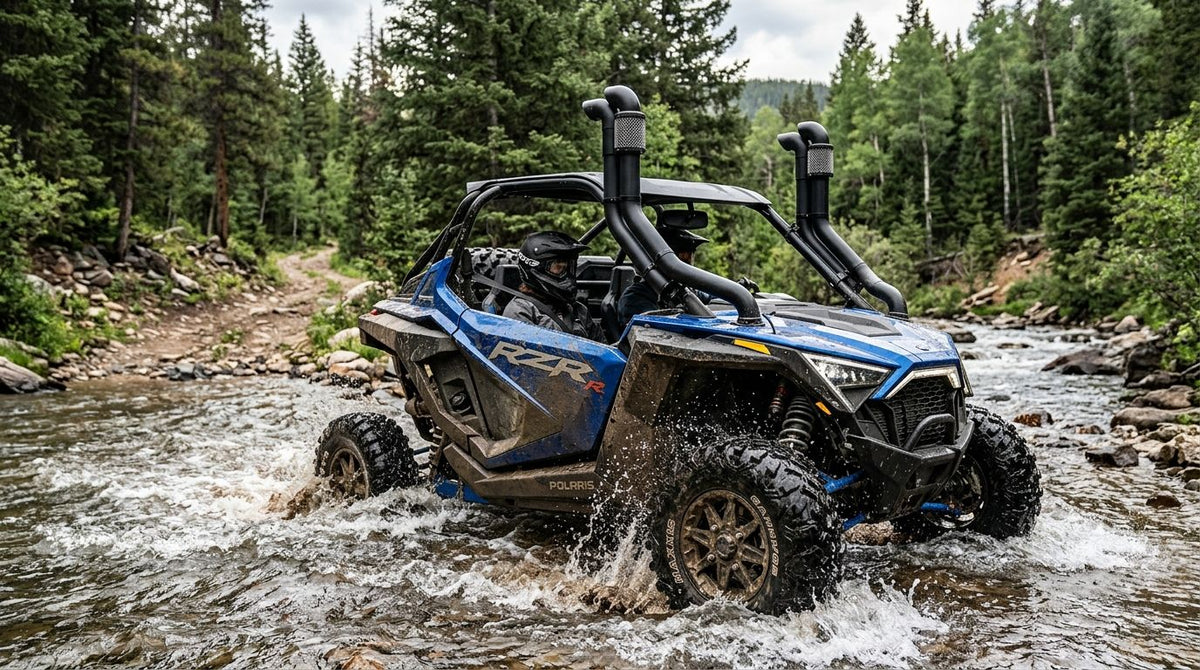 Snorkel kits for UTV water crossing protection