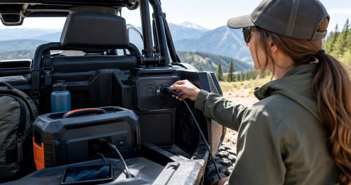 How to add power accessories to a UTV for long rides