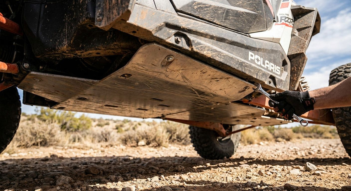 Skid plates for Polaris RZR underbody protection