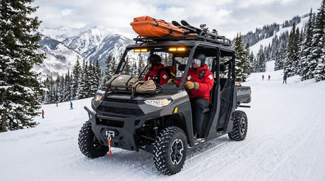 UTV accessories for ski resort and mountain patrol operations