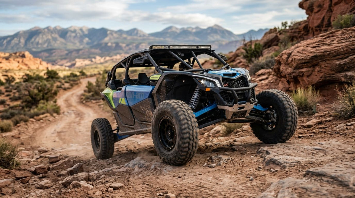 Wheel spacers for Can-Am Maverick X3 stance and clearance