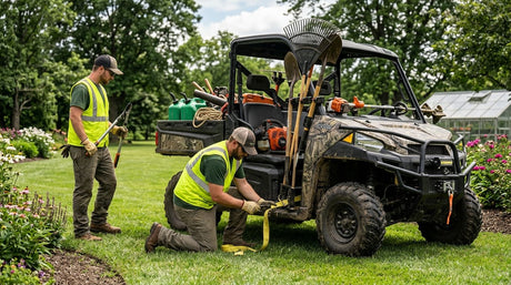 UTV accessories for landscaping and lawn care crews