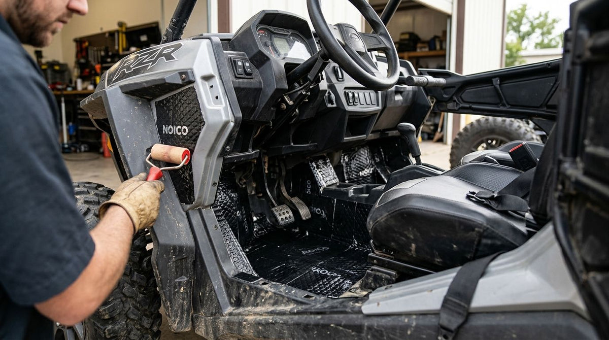 Sound deadening kits for quieter UTV cabins