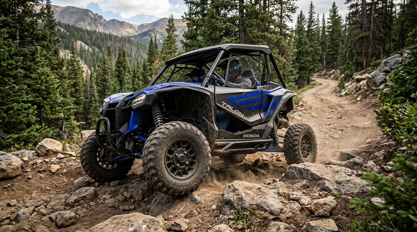 Rock sliders for Honda Talon trail protection