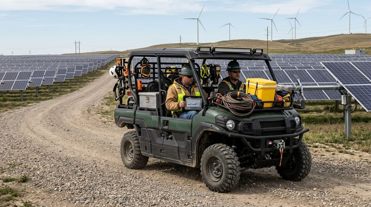 UTV accessories for solar and wind farm crews: complete 2026 guide