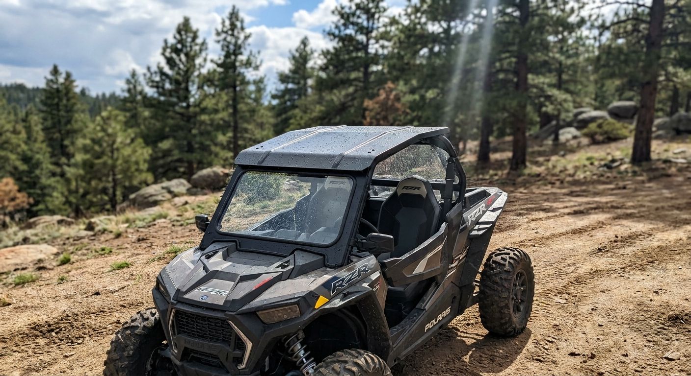 Roof panels for Polaris RZR sun and rain protection