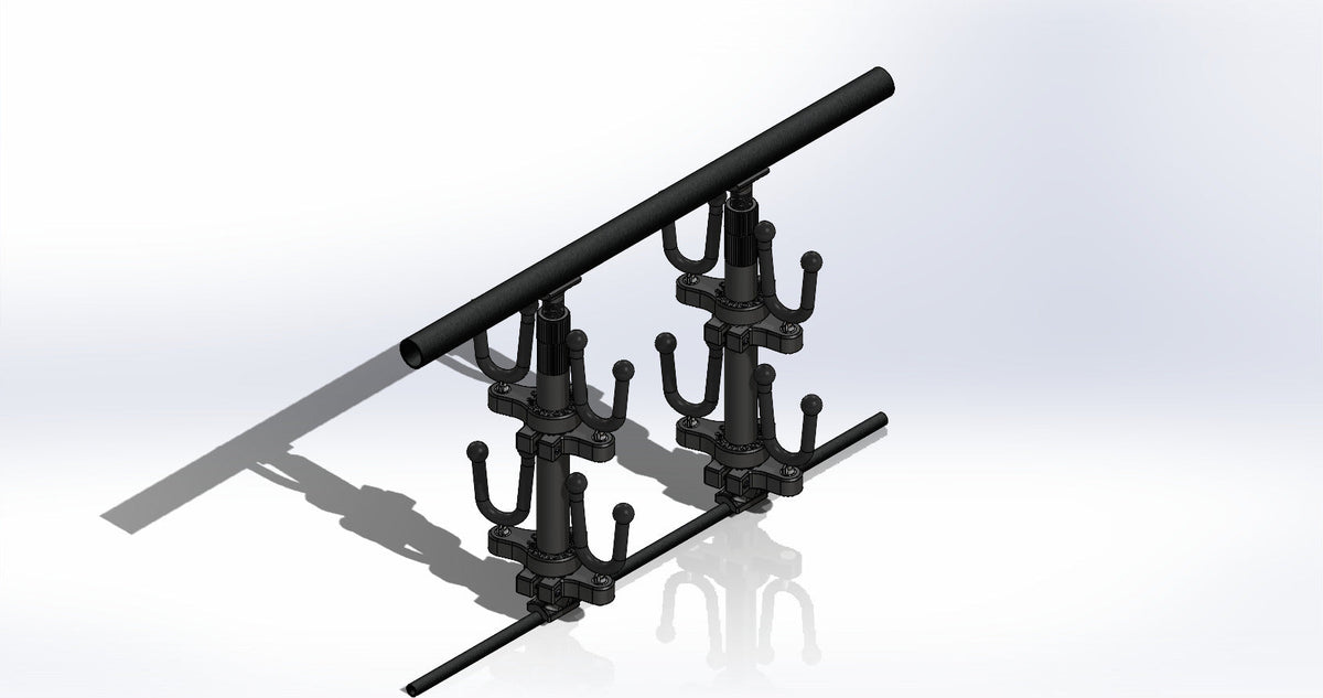 Polaris Ranger 900/1000 6 Seat, Mid Cage, 2,3, and 4 Place Rifle Mounting System