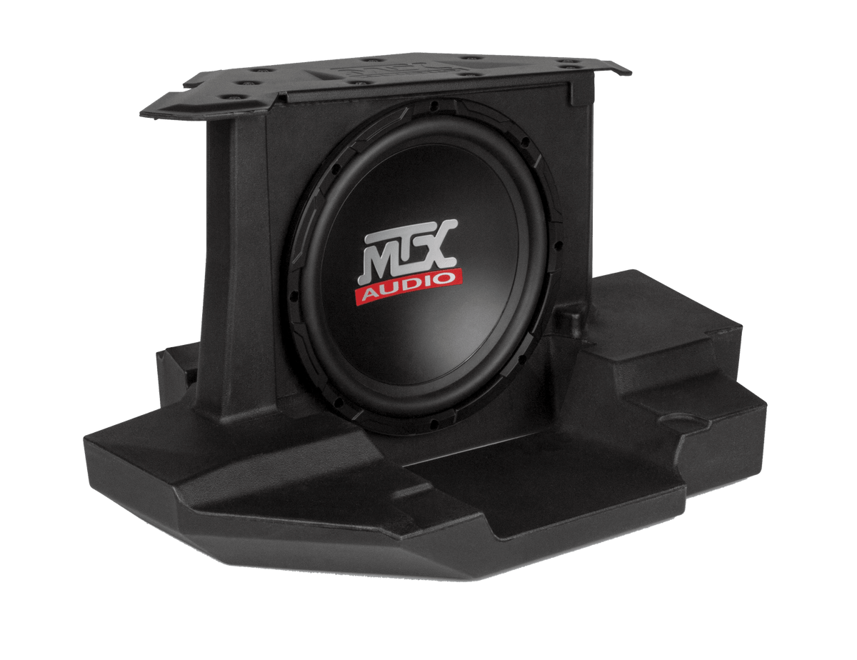 UTV subwoofer enclosure for side-by-side audio systems