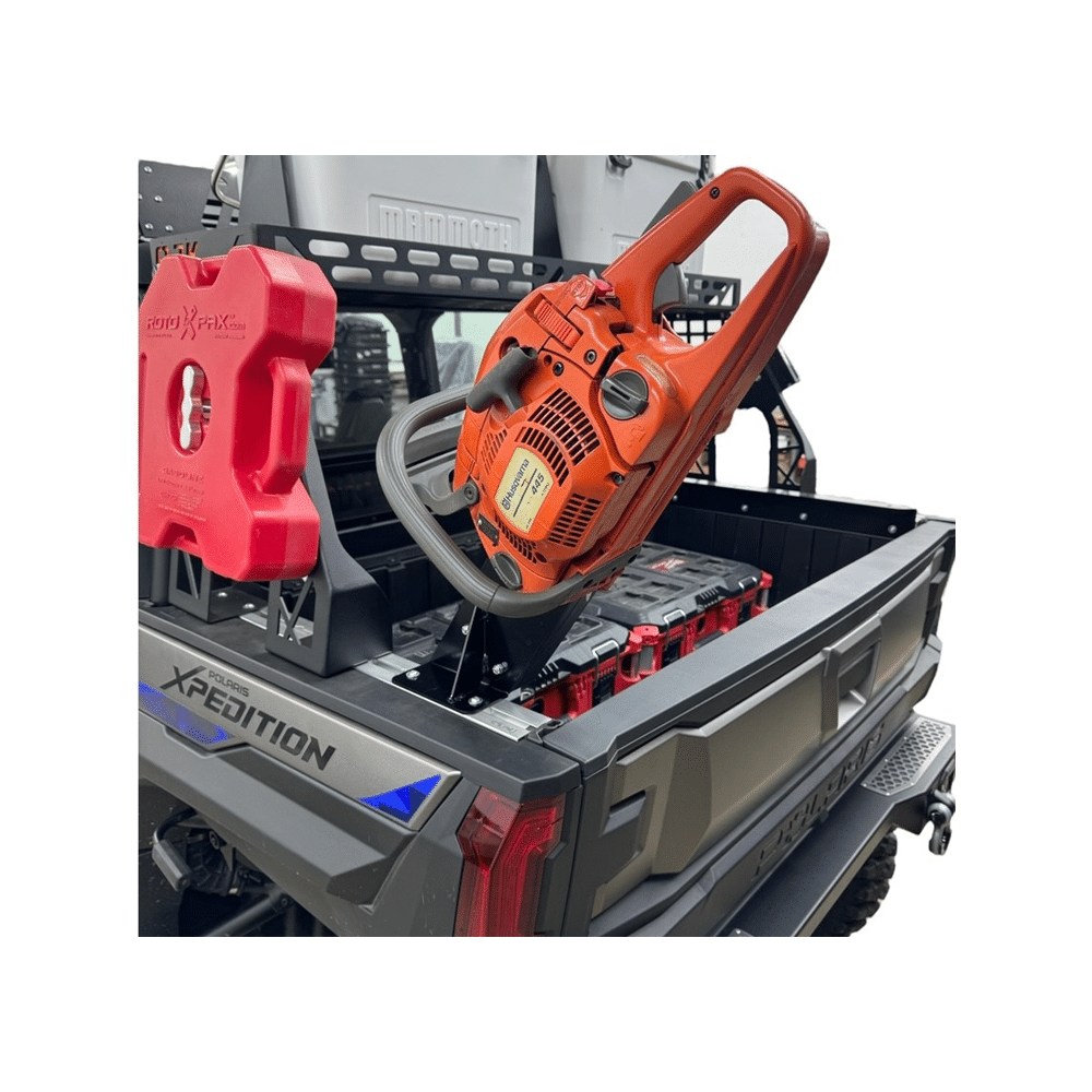 Polaris Xpedition chainsaw mount and accessory bracket