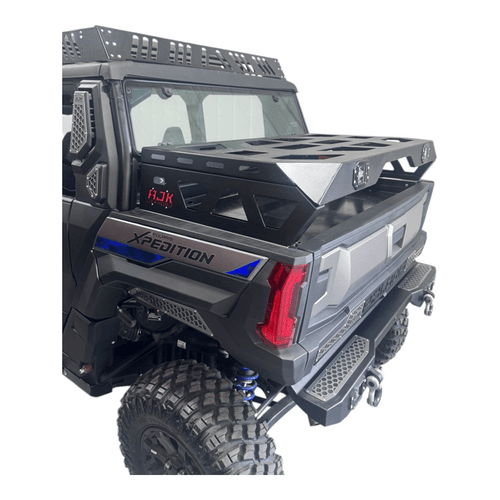 AJK Offroad Polaris Xpedition bed rack and spare tire carrier collection