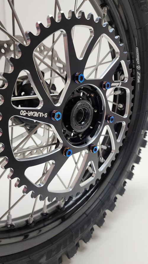 Dirt bike foot peg and control hardware collection