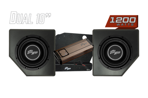 UTV Stereo rear subwoofer upgrade for Can-Am Maverick X3 collection