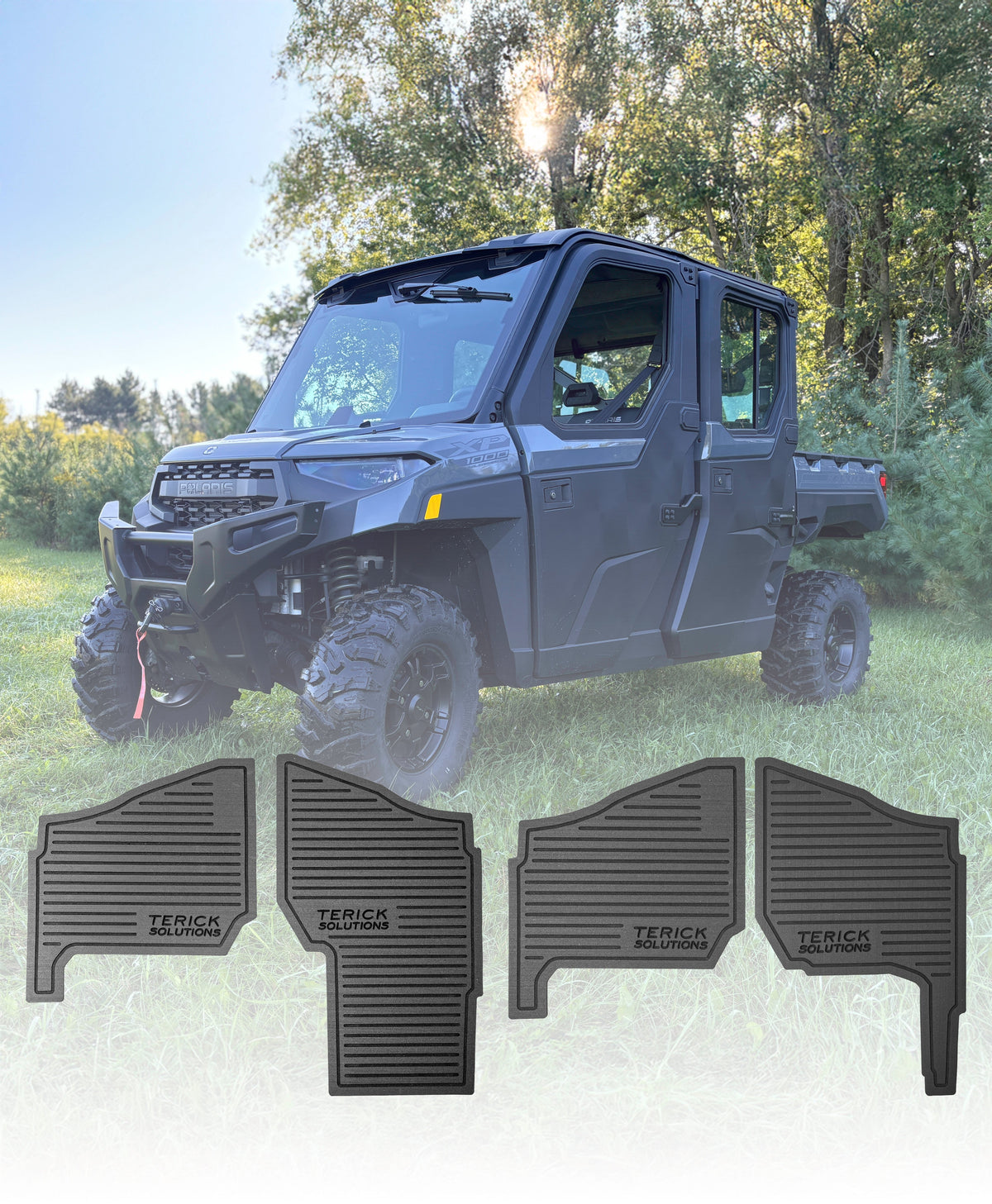 Polaris Ranger bed mats and rear cargo mats