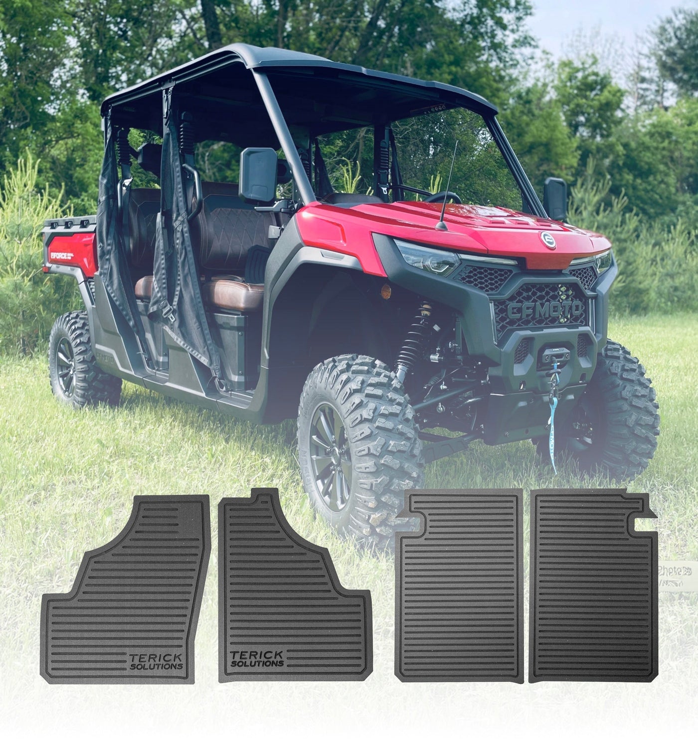 Terick CFMOTO U10 XL Pro rubber floor mats