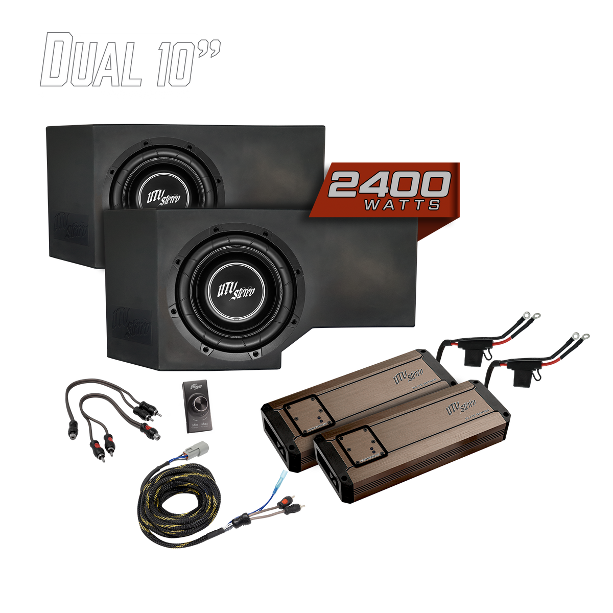 UTV Stereo dual subwoofer kit for Can-Am Defender HD11