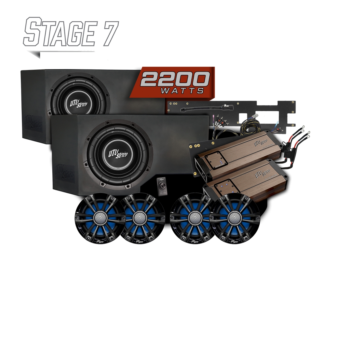 UTV Stereo Can-Am Defender HD11 Stage 7 stereo kit