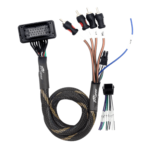 UTV audio wiring and RCA installation harness collection