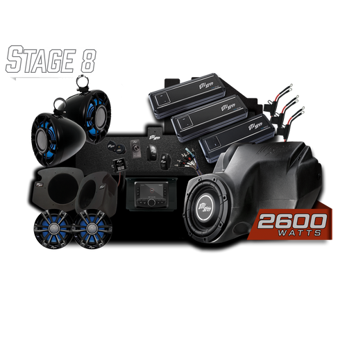 UTV Stereo Polaris RZR Signature Series Stage 8 stereo kit collection