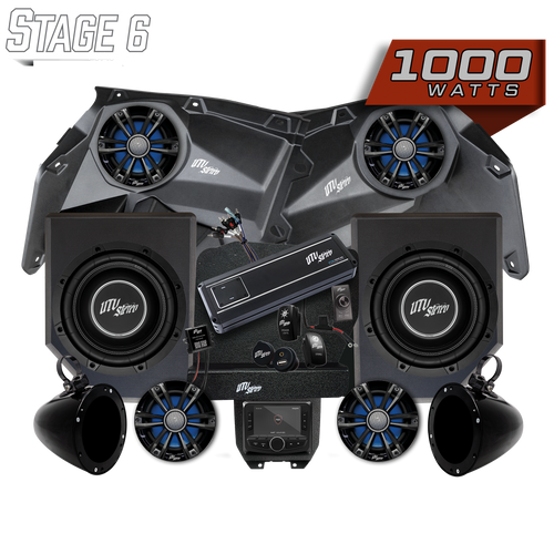 UTV Stereo Can-Am Maverick X3 Stage 6 stereo kit collection