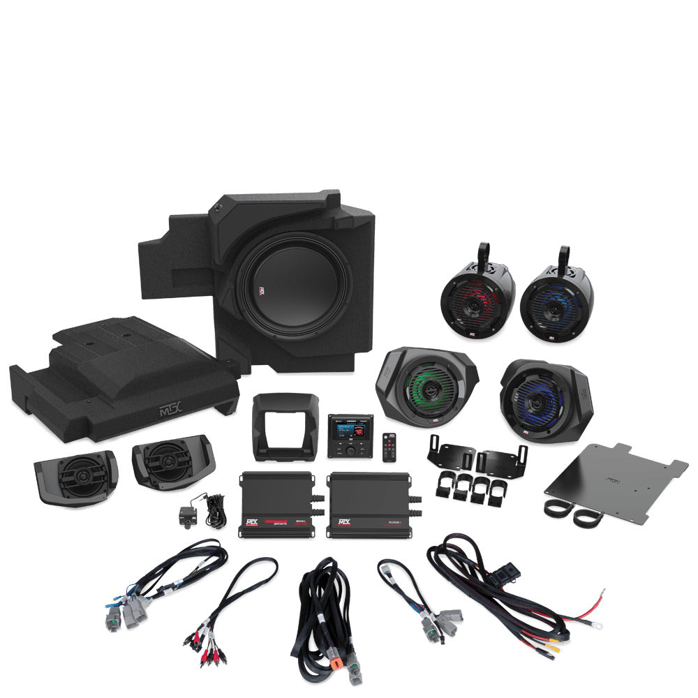 Can-Am Maverick X3 UTV audio system with speakers