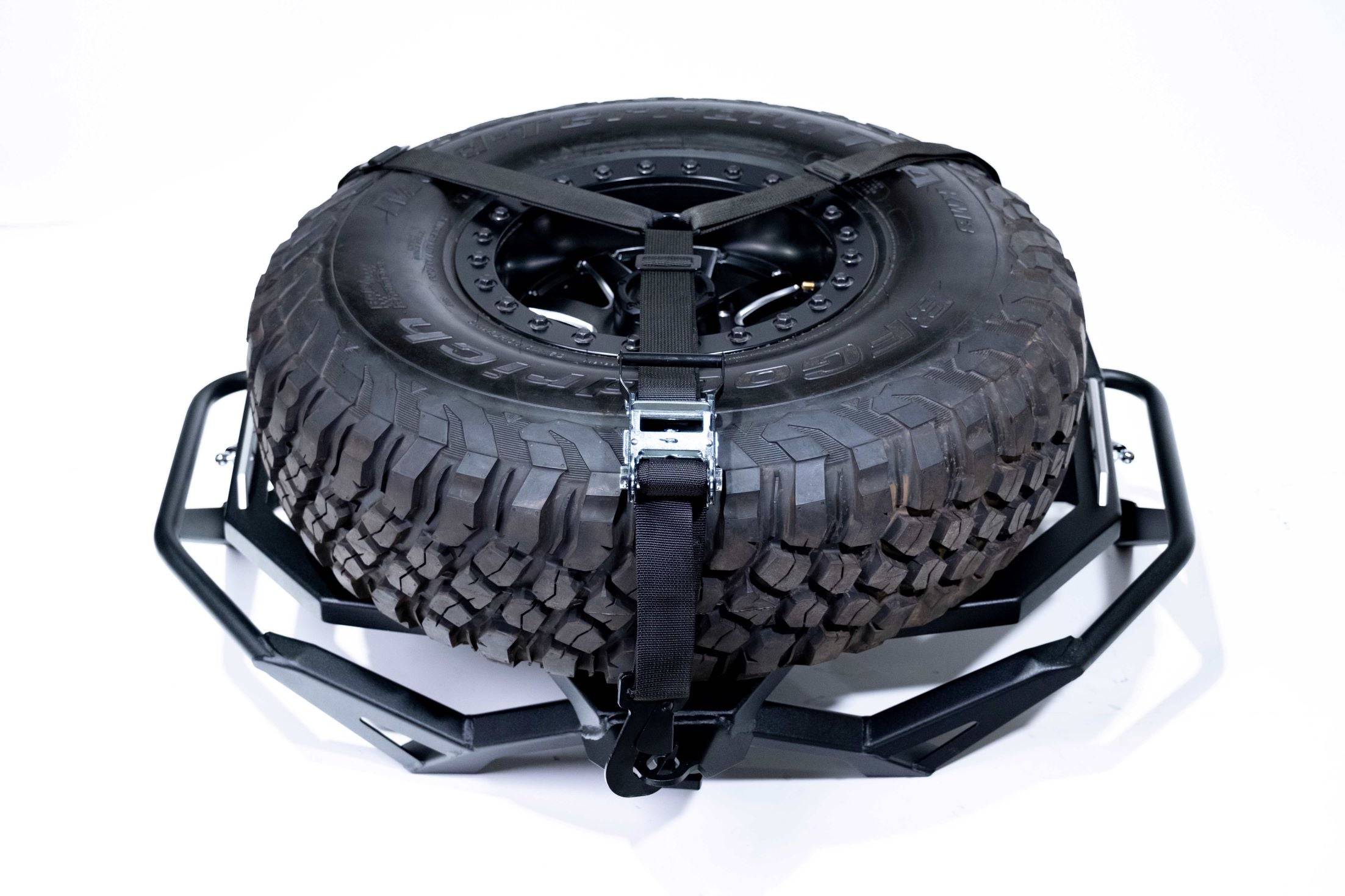 Photo of 2017-2024 Can Am X3 Maverick Volt Series Baja Spare Tire Rack by Elektric Offroad - Premium 2017+ Can Am X3 Maverick Volt Baja Rack for UTVs / Side by Sides