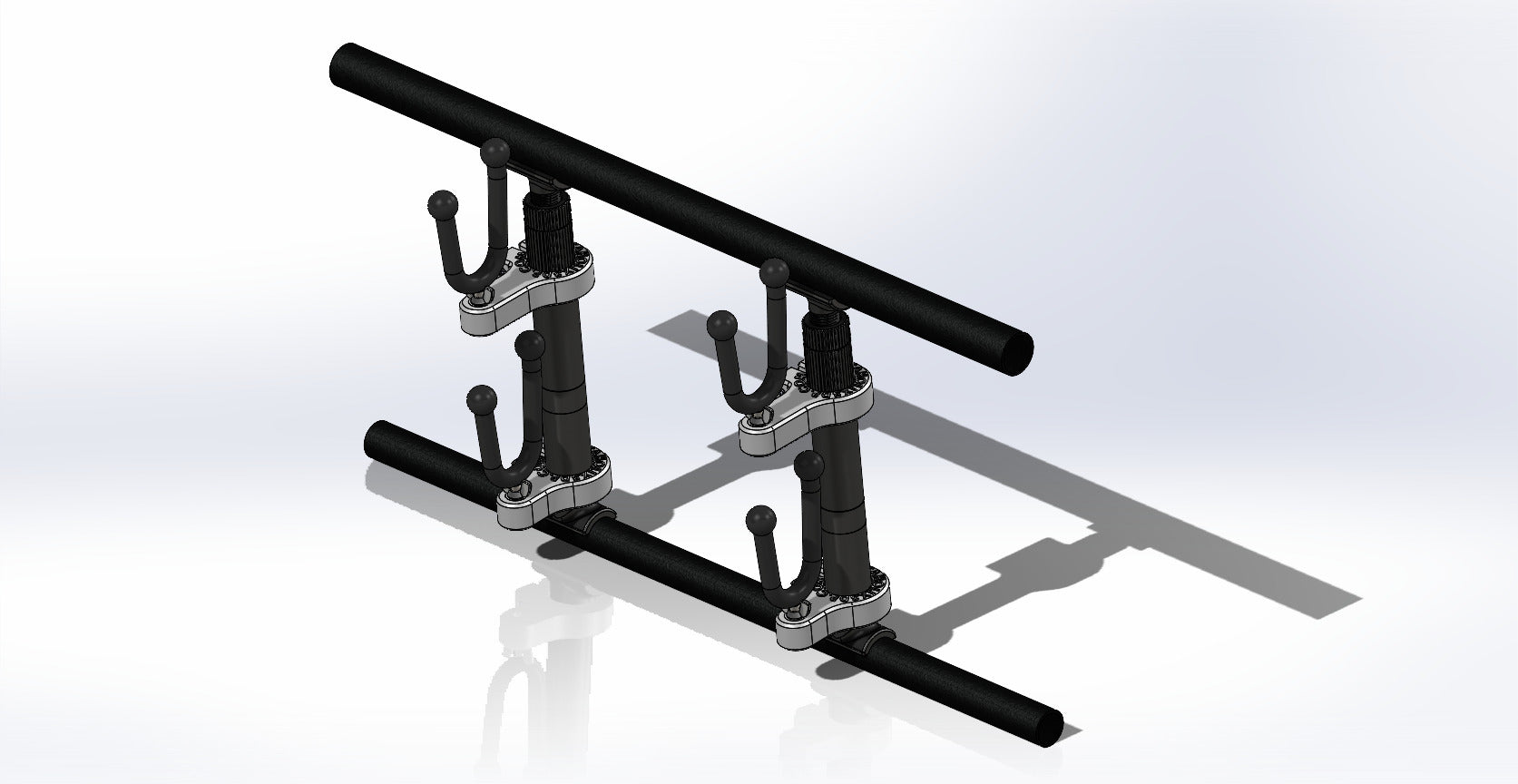 Polaris RZR 900XP Rear Opening Rifle Rack | 1 or 2 Place | 2011-2014
