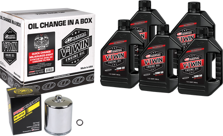 Photo of V-TWIN SYN QUICK CHANGE KIT M8 CHROME FILER by MAXIMA - Premium Tools for UTVs / Side by Sides