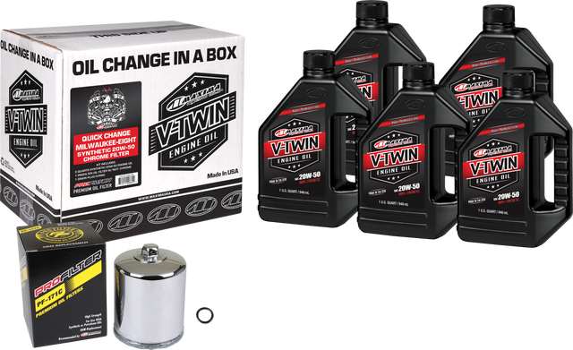 Photo of V-TWIN SYN QUICK CHANGE KIT M8 CHROME FILER by MAXIMA - Premium Tools for UTVs / Side by Sides