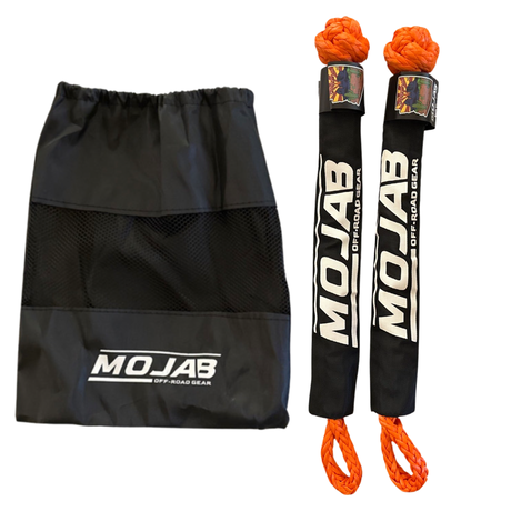 Photo of Soft Shackle 1/2'' x 22'' with sleeve and bag (Set of 2 Shackles) (Lifetime Warranty) by MOJAB OFFROAD - Premium Soft Shackle for UTVs / Side by Sides