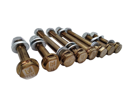 Photo of Polaris RZR TurboS High Strength Rear Radius Rod Bolt Kit by LM-UTV - Premium Bolts for UTVs / Side by Sides