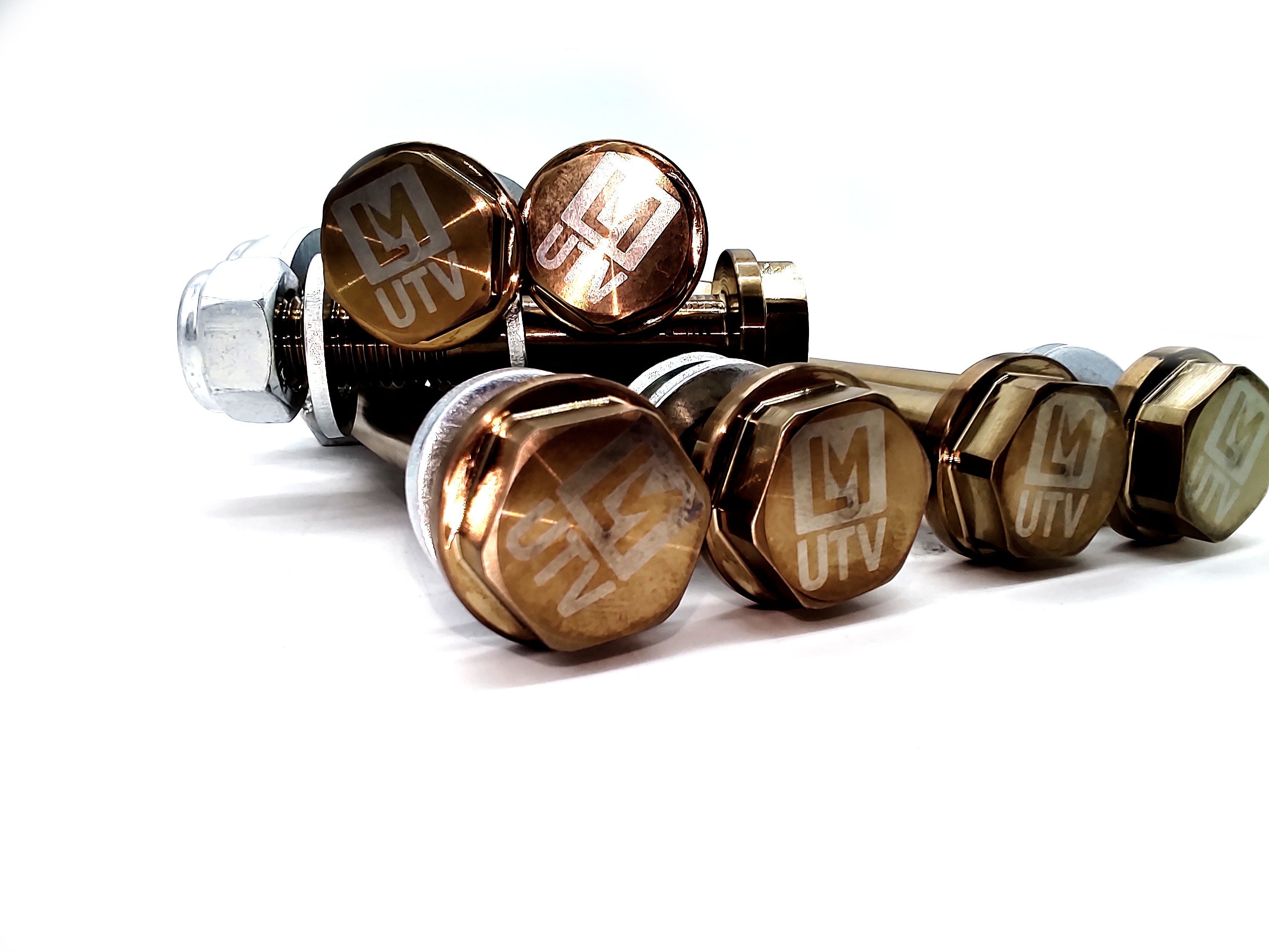 Photo of Polaris Pro R and Turbo R High Strength Rear Radius Rod Bolt Kit by LM-UTV - Premium Bolts for UTVs / Side by Sides