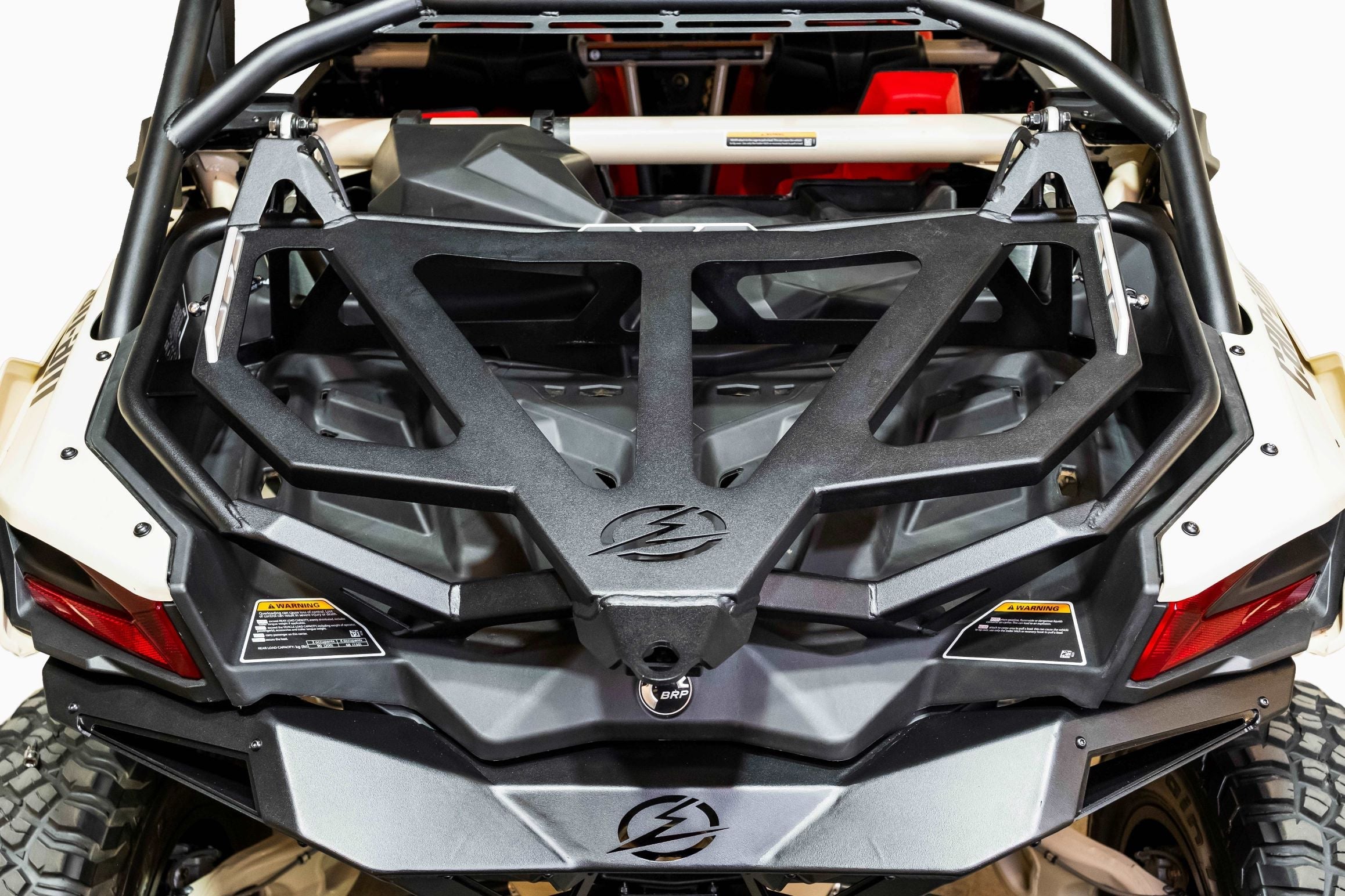 Photo of 2017-2024 Can Am X3 Maverick Volt Series Baja Spare Tire Rack by Elektric Offroad - Premium 2017+ Can Am X3 Maverick Volt Baja Rack for UTVs / Side by Sides