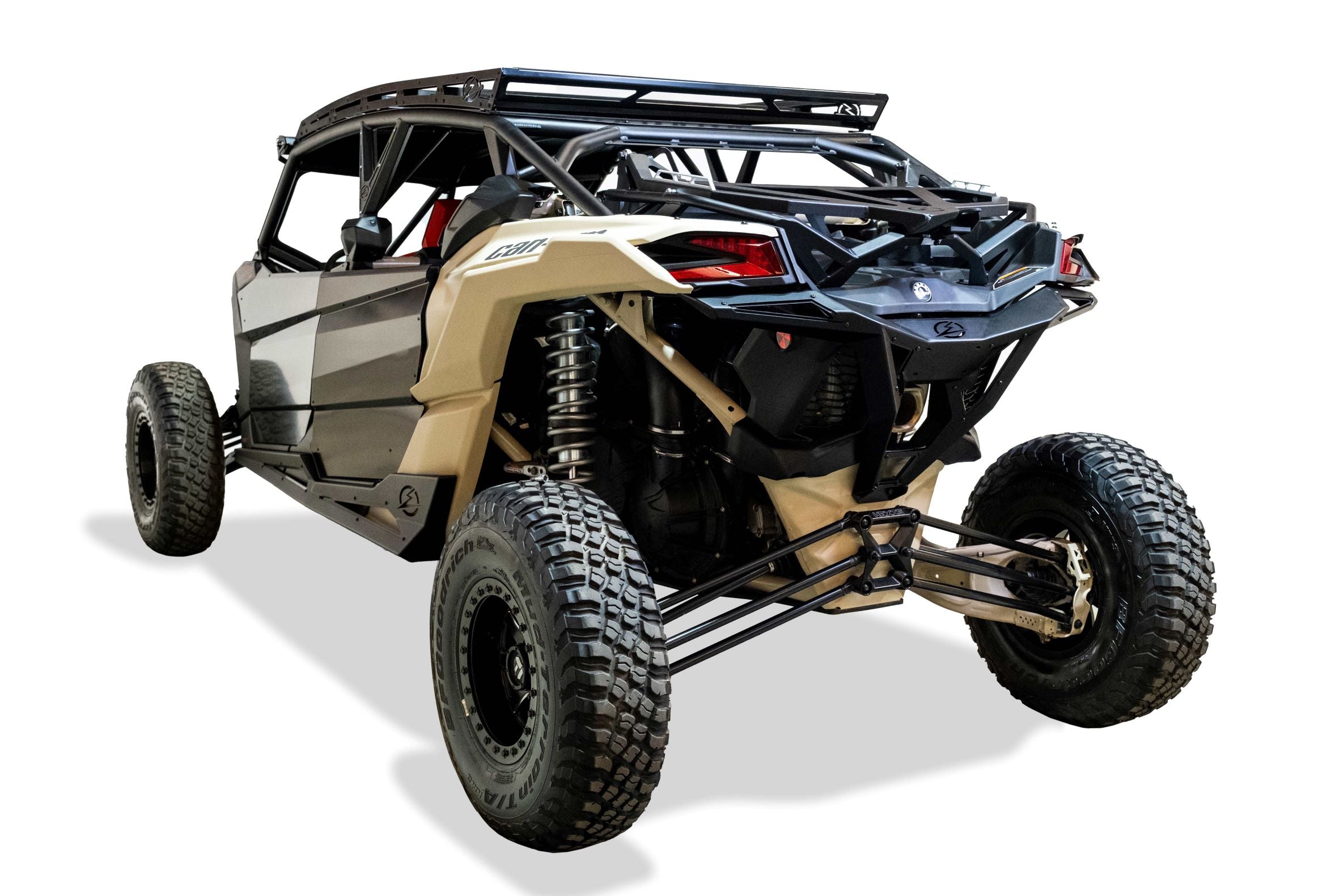 Photo of 2017-2024 Can Am X3 Maverick Volt Series Baja Spare Tire Rack by Elektric Offroad - Premium 2017+ Can Am X3 Maverick Volt Baja Rack for UTVs / Side by Sides