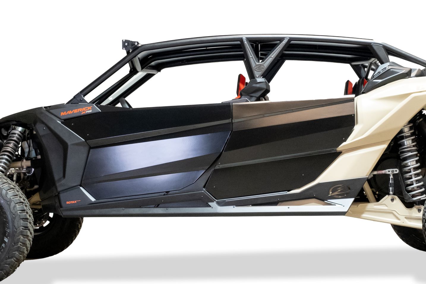 Photo of 2017 to current Can Am X3 Maverick (4 Seat) Volt Series Rock Guards by Elektric Offroad - Premium 2017+ Can Am X3 Maverick Volt Rock Sliders (4 Door) for UTVs / Side by Sides